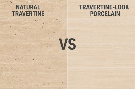 天然洞石與仿洞石磁磚差在哪？設計師教你選對材質更耐看